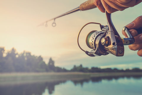 spin cast fishing, CA