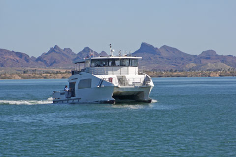 boat on Lake Havasu, California and Arizona