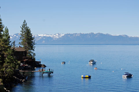 boats on Lake Tahoe,  California